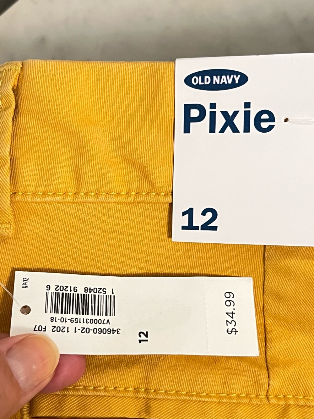 Old Navy Pixie Pants in Mustard Yellow - Picture 7 of 8